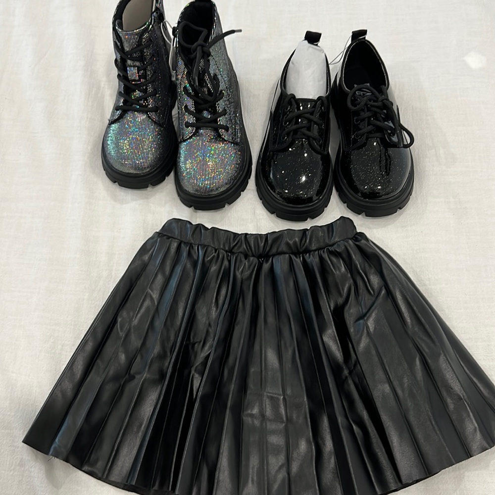 Zara girls bundle! Skirt size 3-4 yrs shoes are size 26